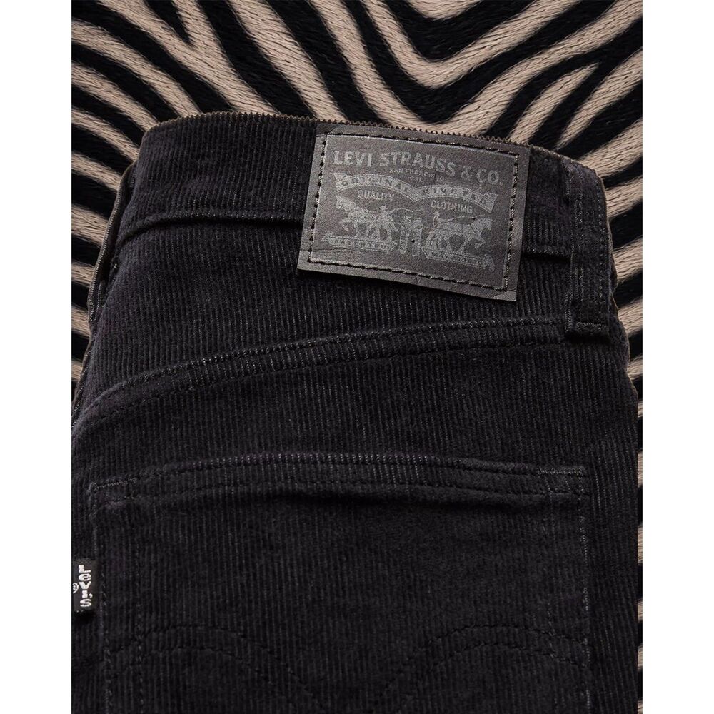 Levi’s Ribcage Bell Bottom Corduroy Jeans Black Size 29x32 - Picture 8 of 13